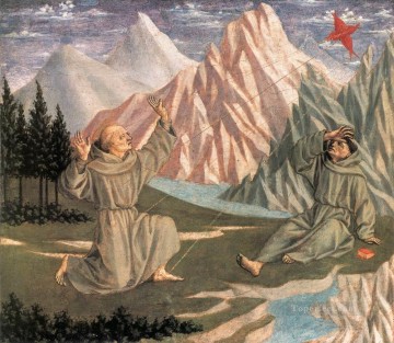 Domenico Veneziano Painting - The Stigmatization of St Francis Renaissance Domenico Veneziano